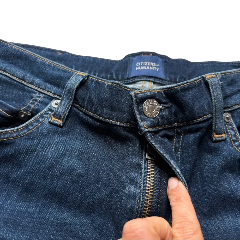 CITIZENS OF HUMANITY The Gage Jeans Dark Indigo Straight Leg Men's Size 31 FLAW